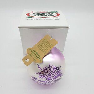 Bronners Christmas Ornament God Made‎ Us Sisters With Tag And Box Sister